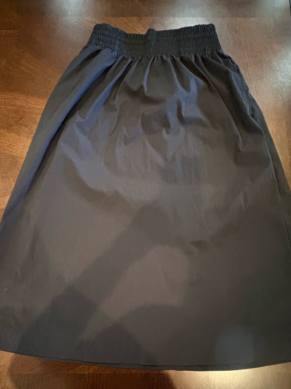 Athleta Black Performance Skirt Elastic Waist Pockets Petite Small SP